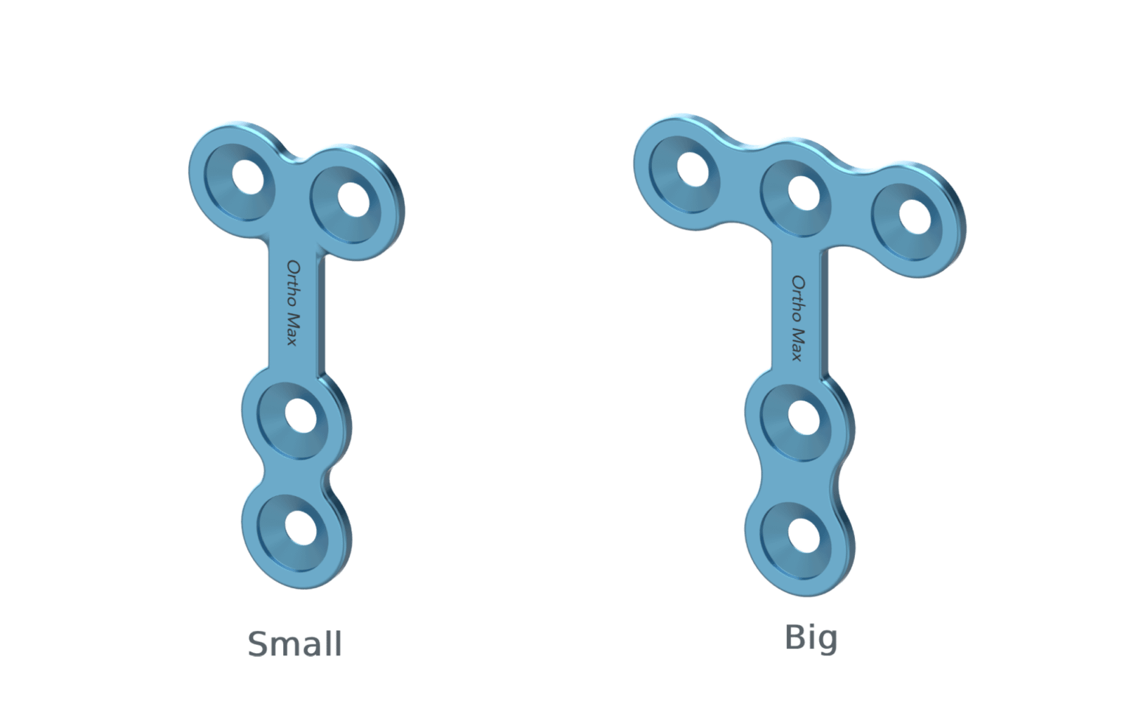 Neuro plating System Titanium Micro T shape Plates with name 1.2mm