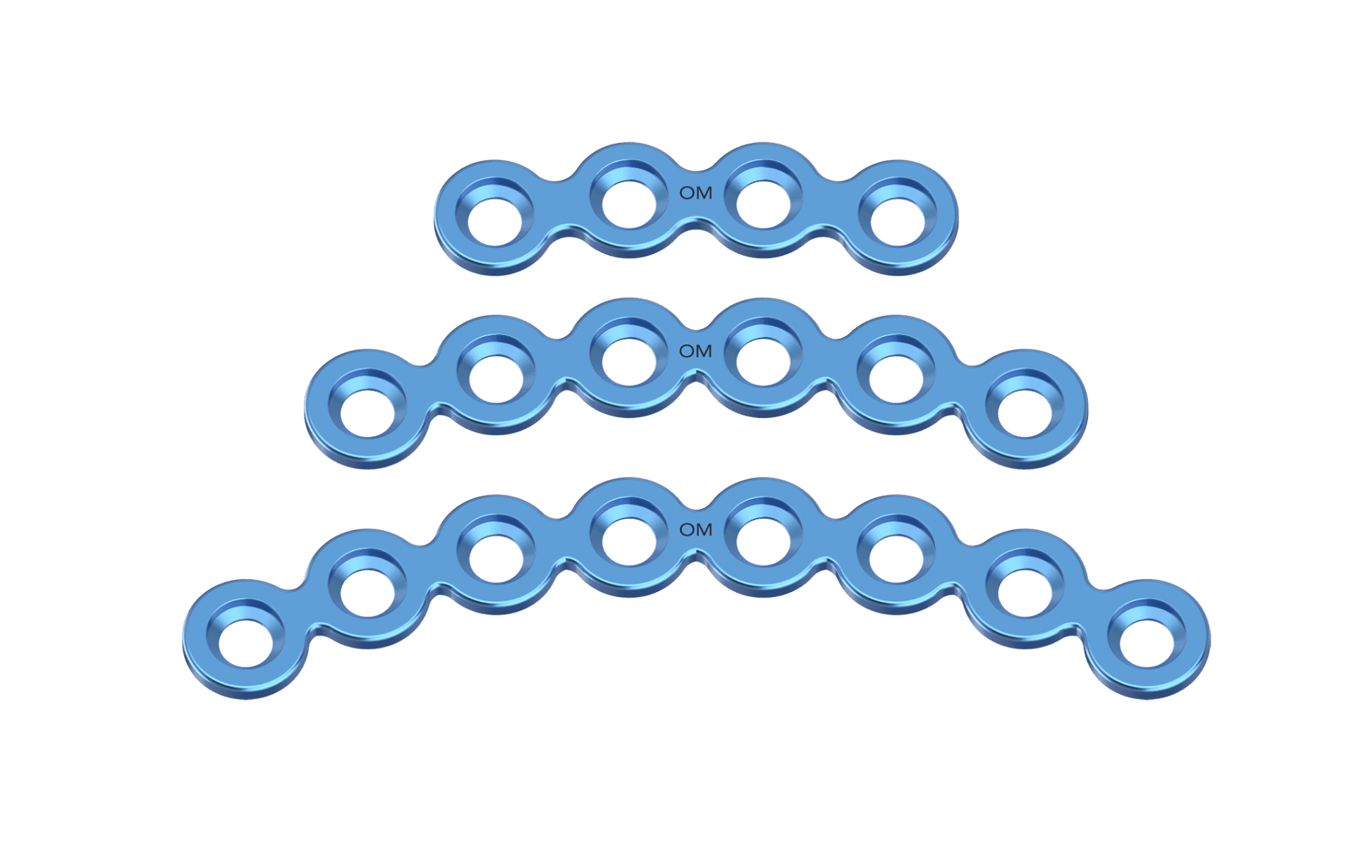 Mini Plating System Titanium Orbita Plates without bar 2.0mm