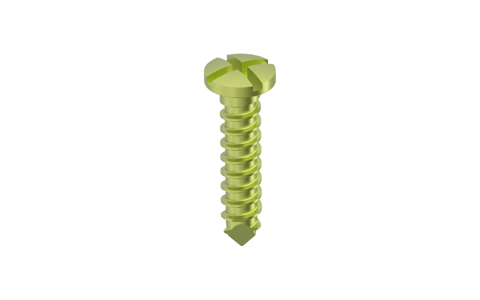 Cranio-maxillofacial Titanium Screws Emergency Cross Drive 2.0mm