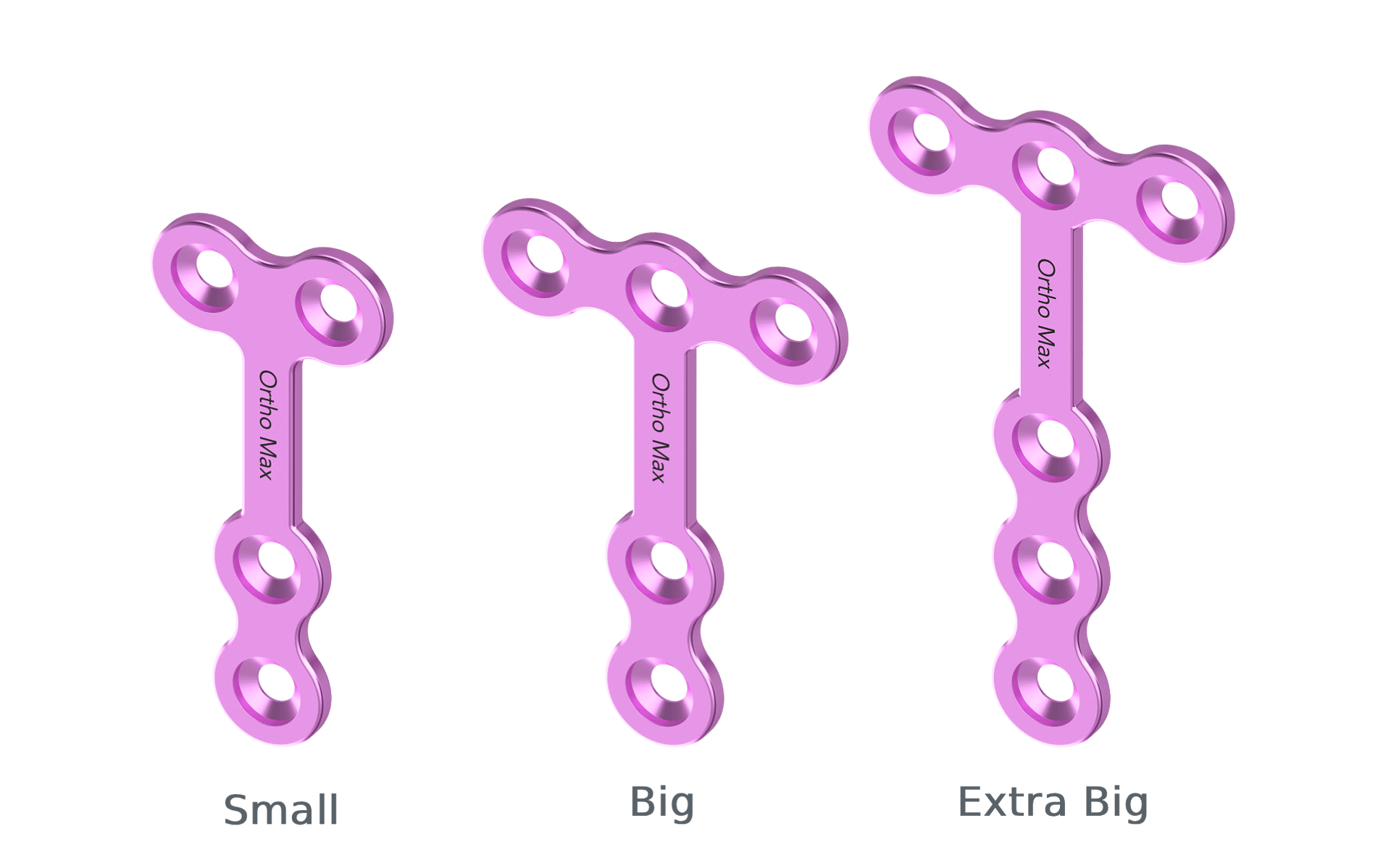 Upper Face Plating System Titanium T shape Plates small - Big- Extra Big 1.5mm